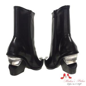 Jeffery Campbell Sleek Black Walton-3 Bootie